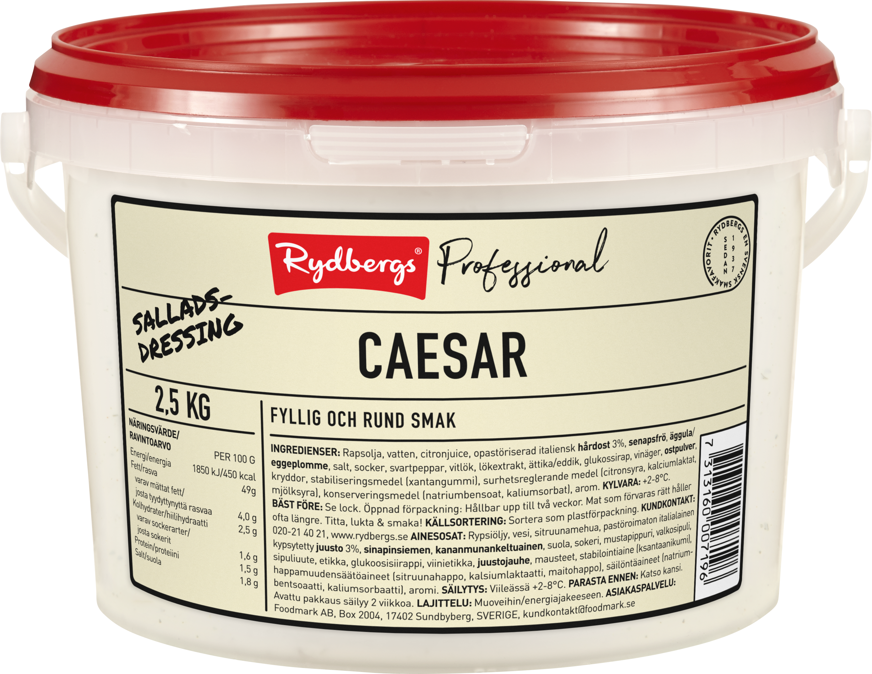 Rydbergs Caesar salaattikastike 2,5 kg - 